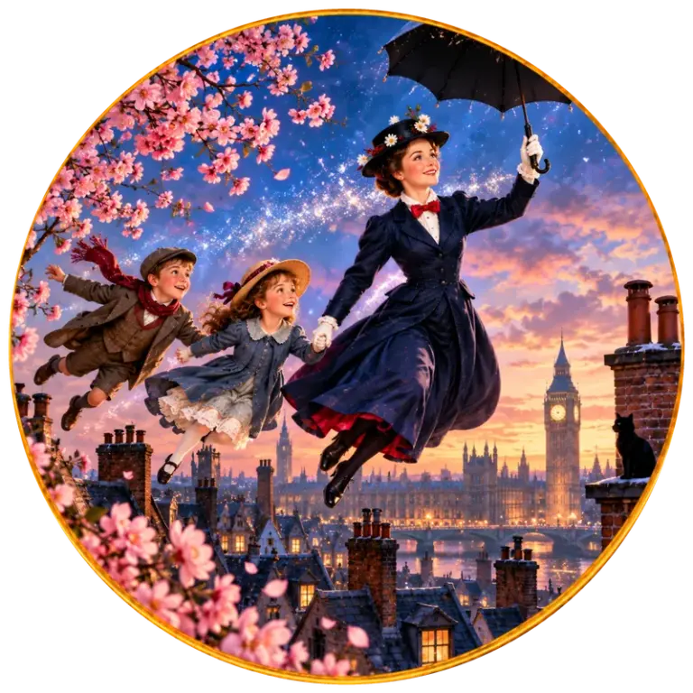 Mary Poppins – Illustration Flick Flack Märchentheater